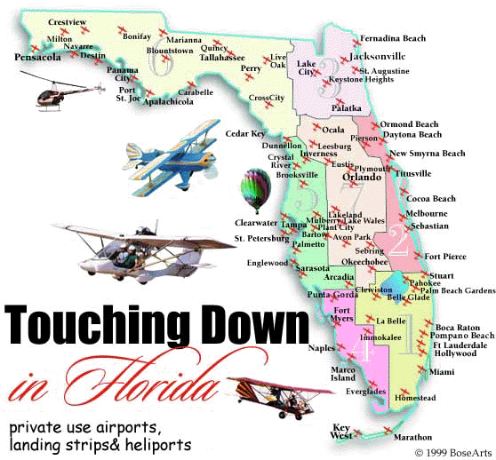 Florida panhandle airports map
